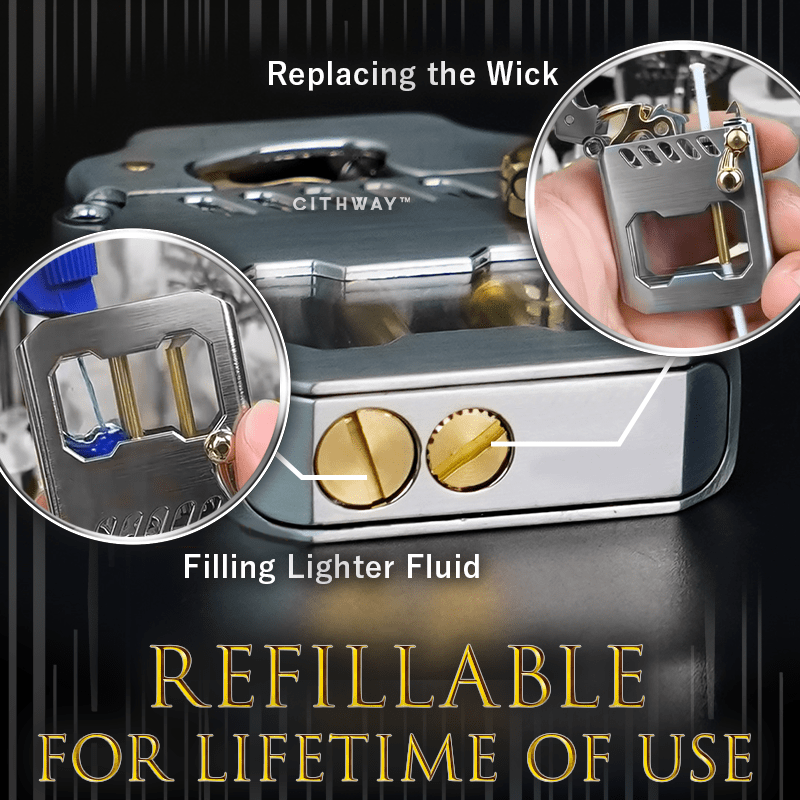 Cithway All-Weather Portable Rocker Arm Mecha Lighter