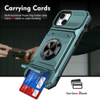 Card Slot Mecha Phone Case – Magnetic Compatible & Built-in Stand